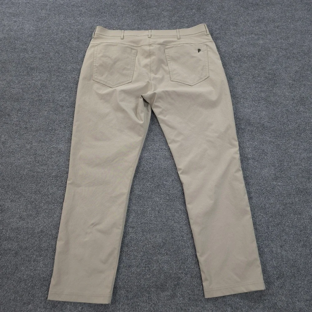 Public Rec Pants Mens 38x30 Beige Dealmaker Chino Casual Golf Performance